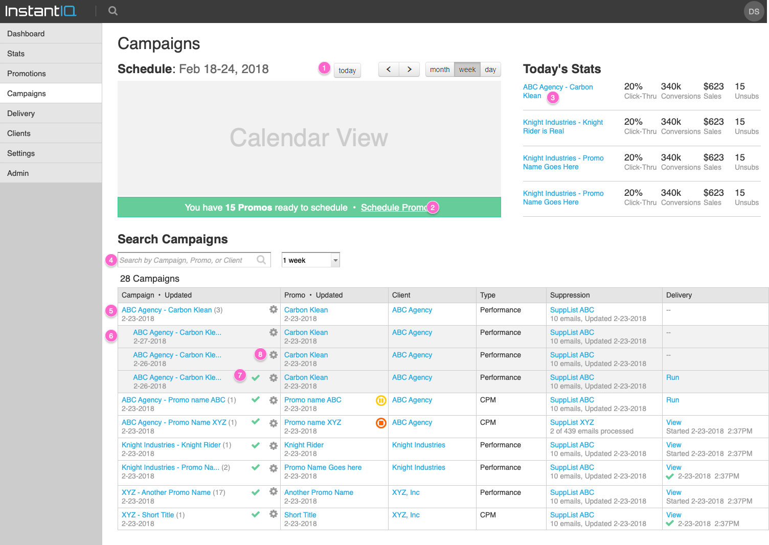 Discovery — campaigns