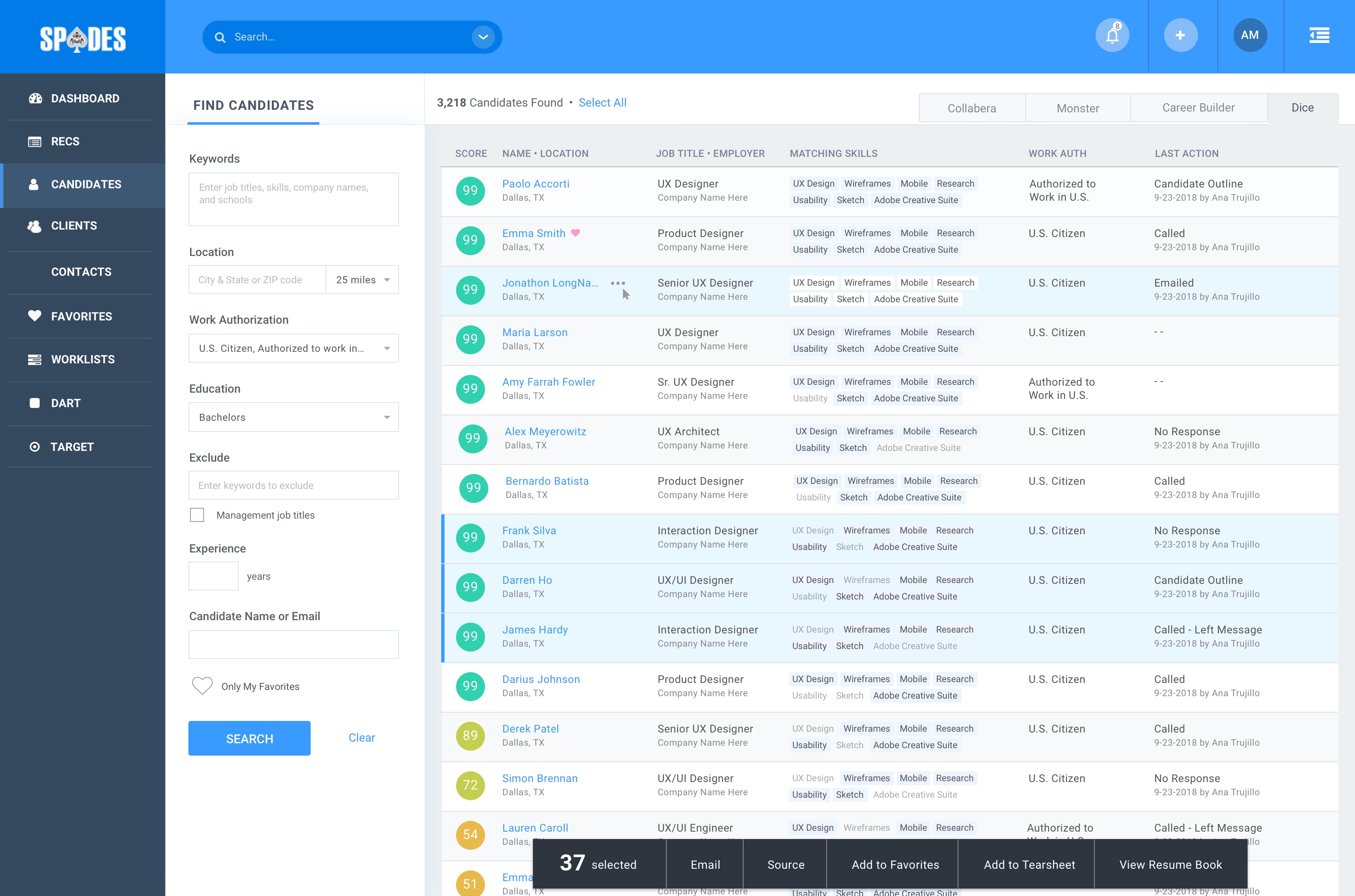 Recruiting Platform slide 2